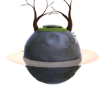 Ghostly Race Goal Planet - Super Mario Galaxy