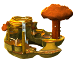 Gold Leaf Main Planet - Super Mario Galaxy