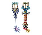 Terra's Keyblades - Kingdom Hearts: Birth by Sleep