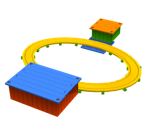Toy Time Train Station Planet - Super Mario Galaxy