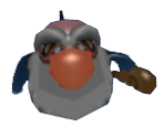 Blue Riding Bird - Bonk's Adventure (PC Genjin)