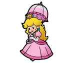 Paper Peach Trophy - Super Smash Bros. Brawl