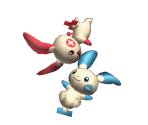 Plusle & Minun Trophy - Super Smash Bros. Brawl