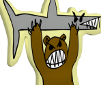Bear Holding a Shark - Strong Bad's Cool Game for Attractive People