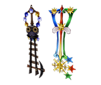 Aqua's Keyblades - Kingdom Hearts: Birth by Sleep