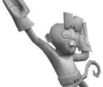 Monkey Statue - Cartoon Network Universe: FusionFall