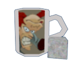 Coffee Mug + Sugar Cube - Earthworm Jim 3D