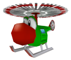 Yoshi Helicopter - Mario Kart: Double Dash!!
