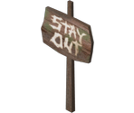 Stay Out Sign - Shrek 2