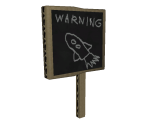 Rocket Warning Sign - LittleBigPlanet Karting