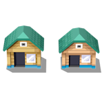 New Bark Town Houses - Pokémon HeartGold / SoulSilver