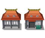 Ecruteak City Houses - Pokémon HeartGold / SoulSilver