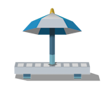 Umbrella Table - Pokémon HeartGold / SoulSilver