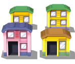 Saffron City Houses - Pokémon HeartGold / SoulSilver