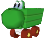 Mine Cart Yoshi - Yoshi's New Island
