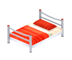 Red Bed - MySims Kingdom