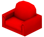 Red Sofa - MySims Kingdom