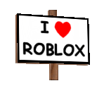 I Heart ROBLOX Sign - Roblox