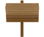 Wooden Sign - Pokémon X / Y