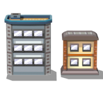 Goldenrod City Buildings - Pokémon HeartGold / SoulSilver