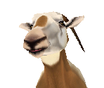 Scimitar-Horned Oryx Female - Zoo Tycoon 2