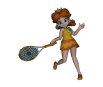 Daisy (Tennis Outfit) Trophy - Super Smash Bros. for Nintendo 3DS