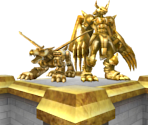MetalGarurumon & WarGreymon Statue - Digimon Links