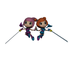 Kat & Ana Trophy - Super Smash Bros. for Nintendo 3DS