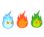 Lava Bubble & Embers - Paper Mario Customs