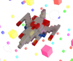 Galaga Ship (Voxel) - Galaga Customs