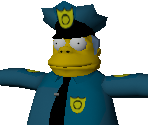 Chief Clancy Wiggum - The Simpsons: Hit & Run