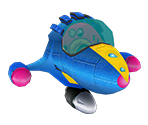 Blue Spaceship - Crash Bandicoot: Wrath of Cortex