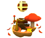 Mini Gold Leaf Galaxy - Super Mario Galaxy