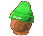 Green Knitted Splat Hat - Animal Crossing: Pocket Camp