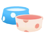 Polka-Dot Bowl - Nintendogs + Cats