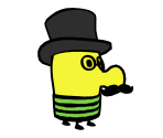 Doodle (Top Hat) - Doodle Jump Galaxy (Prototype)