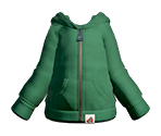 Green Zip Hoodie - Splatoon 2