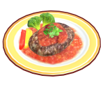 Mozzarella Salisbury Steak - Cooking Mama 5: Bon Appetit!
