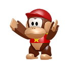 Mini Diddy Kong - Mario Customs