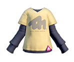 Squid Yellow Layered LS - Splatoon 2