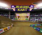 GCN Waluigi Stadium - Mario Kart Wii