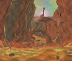 Mid-Boss Arena Background - Kirby's Return to Dreamland / Kirby's Adventure Wii