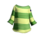 Lime Easy-Stripe Shirt - Splatoon 2