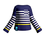 Navy Striped LS - Splatoon 2