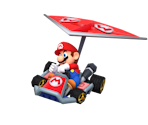 Mario + Standard Kart Trophy - Super Smash Bros. for Nintendo 3DS