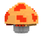 Super Mushroom (Super Mario Bros., Voxel) - Mario Customs