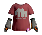 Red V-Neck Limited Tee - Splatoon 2