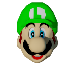 Luigi's Head (Super Mario 64) - Mario Customs