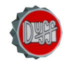 Duff Bottle Cap - The Simpsons Game
