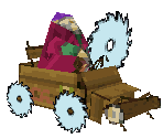 Rufus Ruffcut and Sawtooth in The Buzzwagon - Wacky Races: Crash and Dash